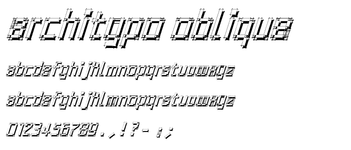 Architypo Oblique font